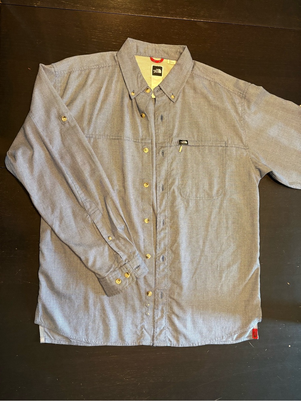 The North Face Light Blue Button-Down Shirt